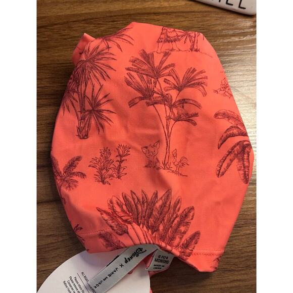 Nwt- Janie and Jack- Disney Moana Palm Toile Headwrap-0-6 months - Picture 4 of 5